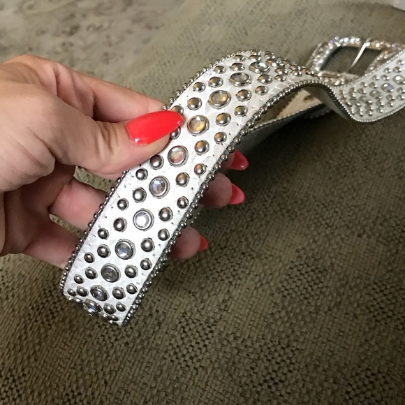 ❤️ GORGEOUS LEATHER  rhinestone belt - Picture 4 of 8